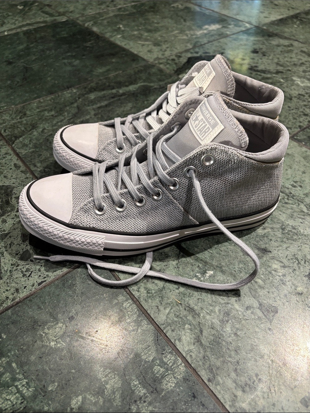 Converse High Top Sneakers - Light Gray